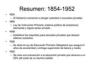 Breve historia de la educación en chile | PDF