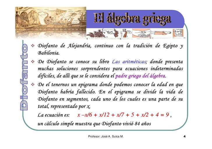 Breve Historia del Álgebra