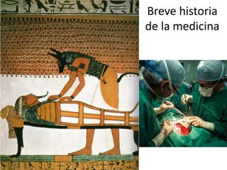 Breve historia
de la medicina
 
