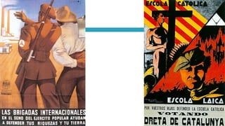 Diseño de carteles de propaganda española. 