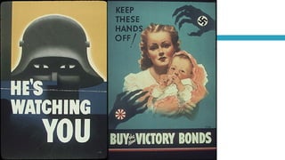 Diseño de carteles de propaganda estadounidense contra el régimen nazi en Europa (II Guerra Mundial) 