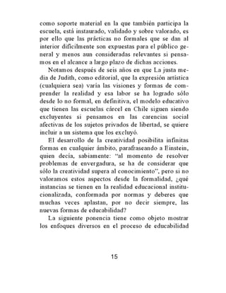 Breves de educación desde los intramuros