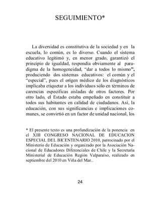 Breves de educación desde los intramuros