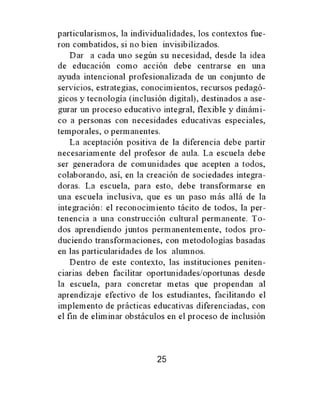 Breves de educación desde los intramuros