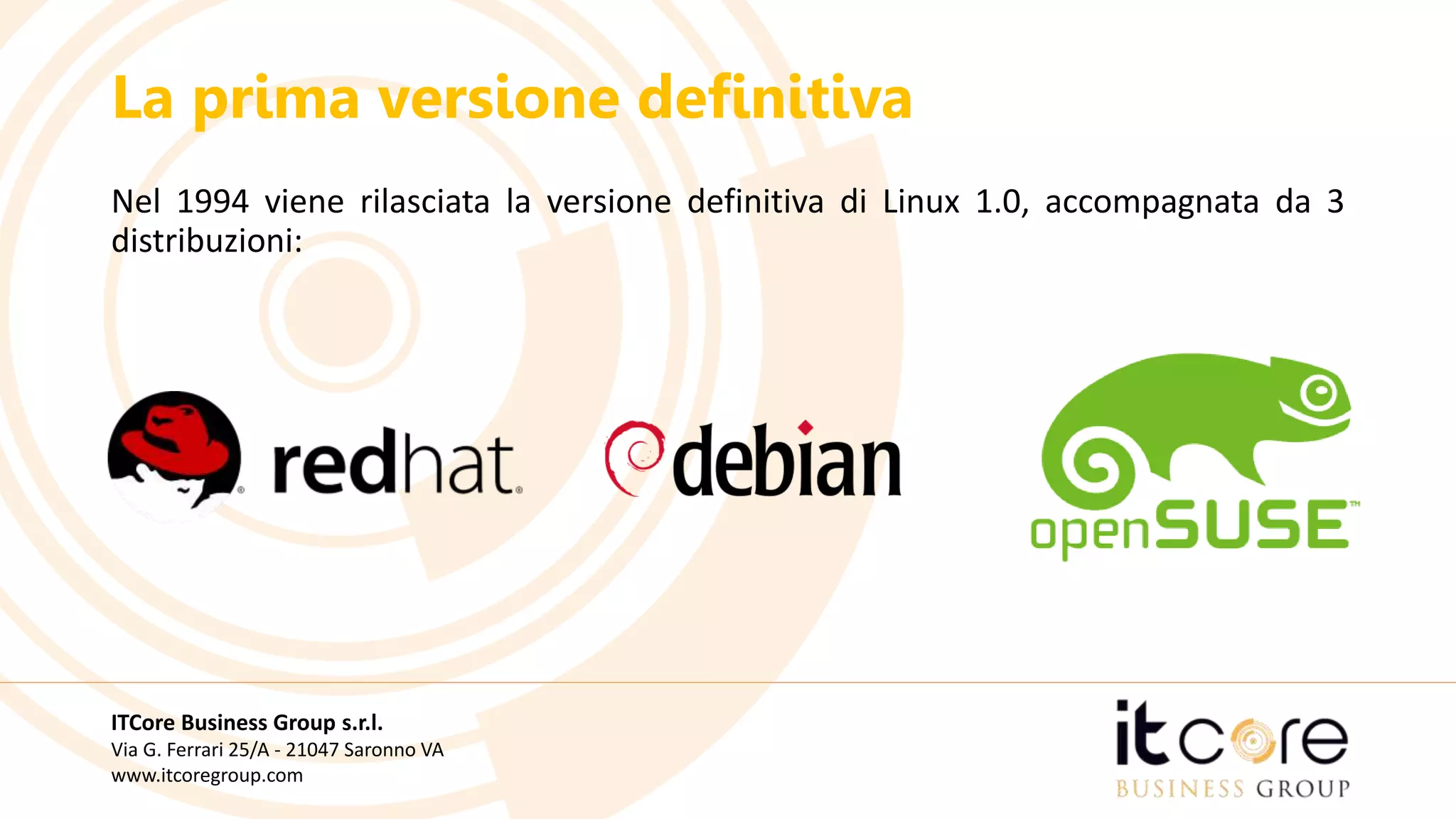 Breve storia di linux | PPT