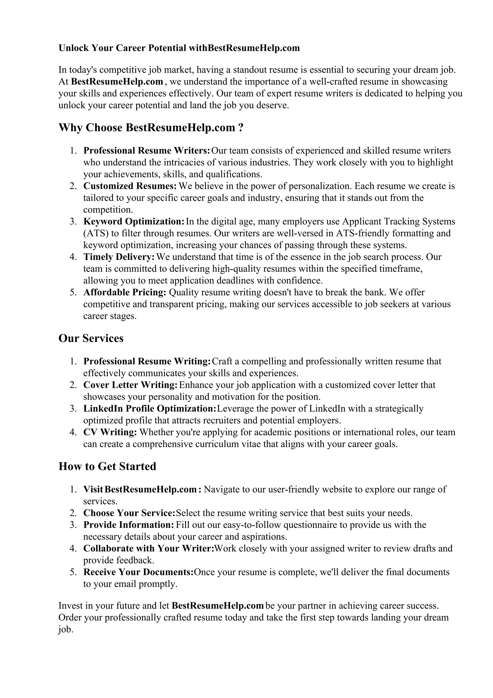 Brewery Resume PDF