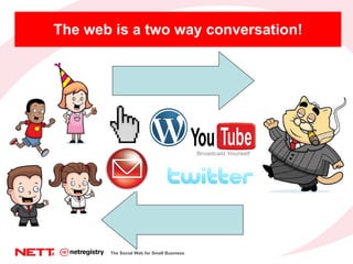 The web is a two way conversation! The Social Web for Small Business 