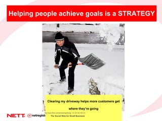 Helping people achieve goals is a STRATEGY Clearing my driveway helps more customers get where they’re going http://www.fl...