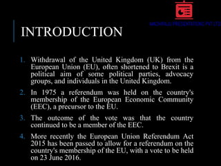 British exit from European Union 2016 | PPT