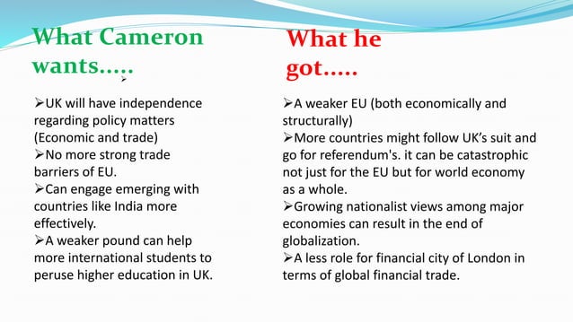 presentation on Brexit. | PPT