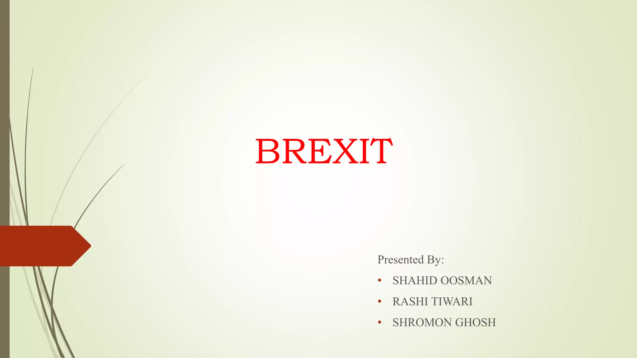 Brexit presentation | PPTX