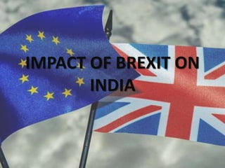 IMPACT OF BREXIT ON
INDIA
 