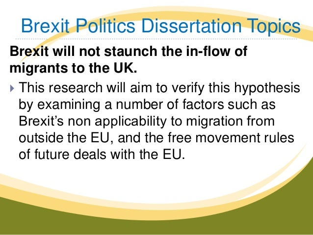 Dissertation doing in politics