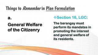 Barangay Development Planning, Barangay Development Planning | PPTX