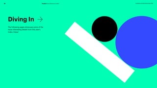 20 Prophet Brand Relevance Index® prophet.com/relevantbrands-2018
Diving In
The following pages showcase some of the
more interesting details from this year's
Index. Enjoy!
 