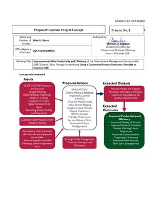(Brian dost central office) rasco, brian u. - pmdp mmc 27-capstone ...