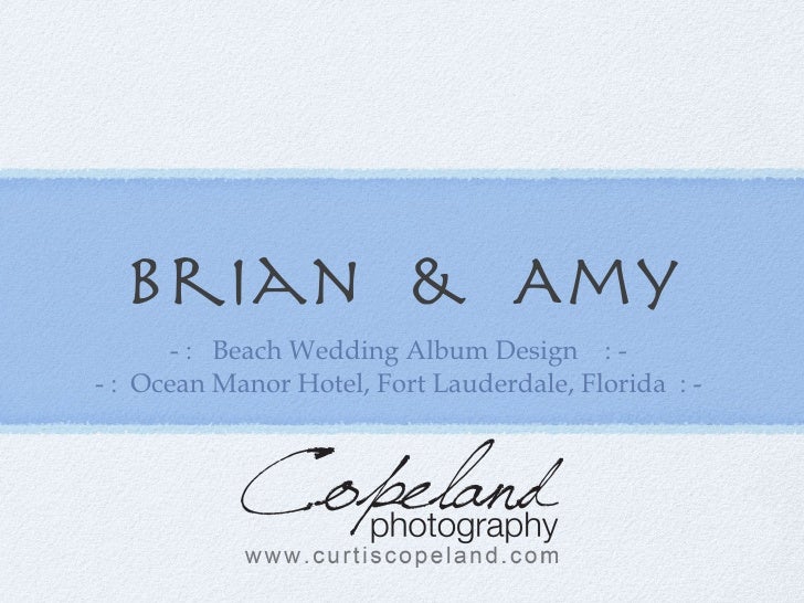 beach wedding photo albums