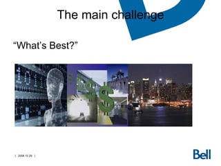 The main challenge “ What’s Best?” 
