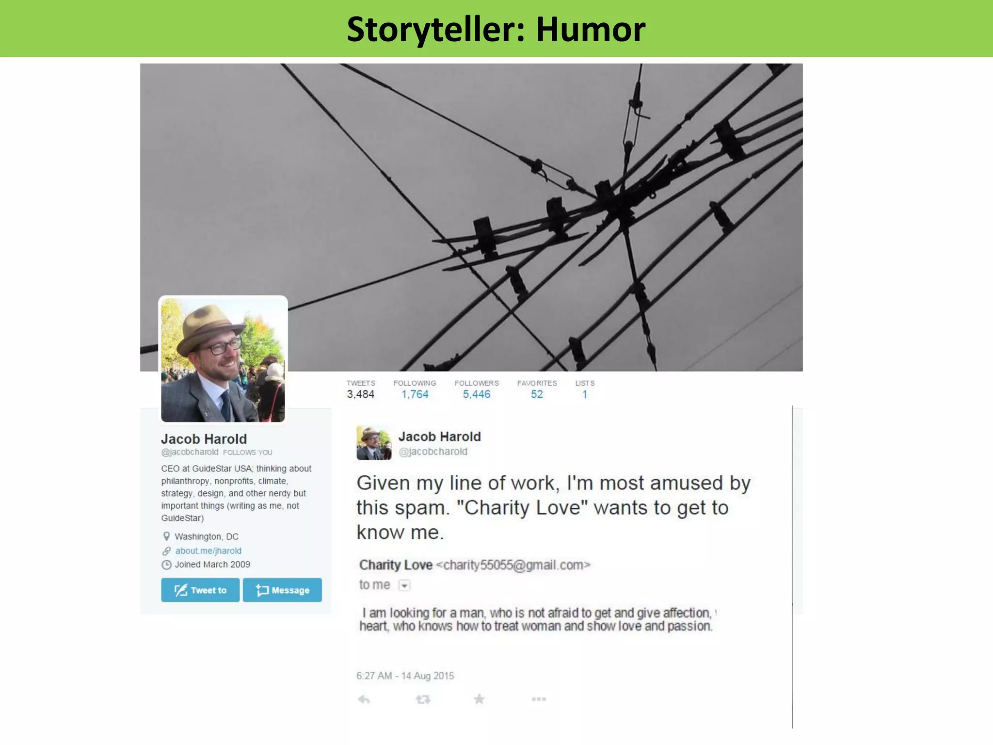Storyteller: Humor
 