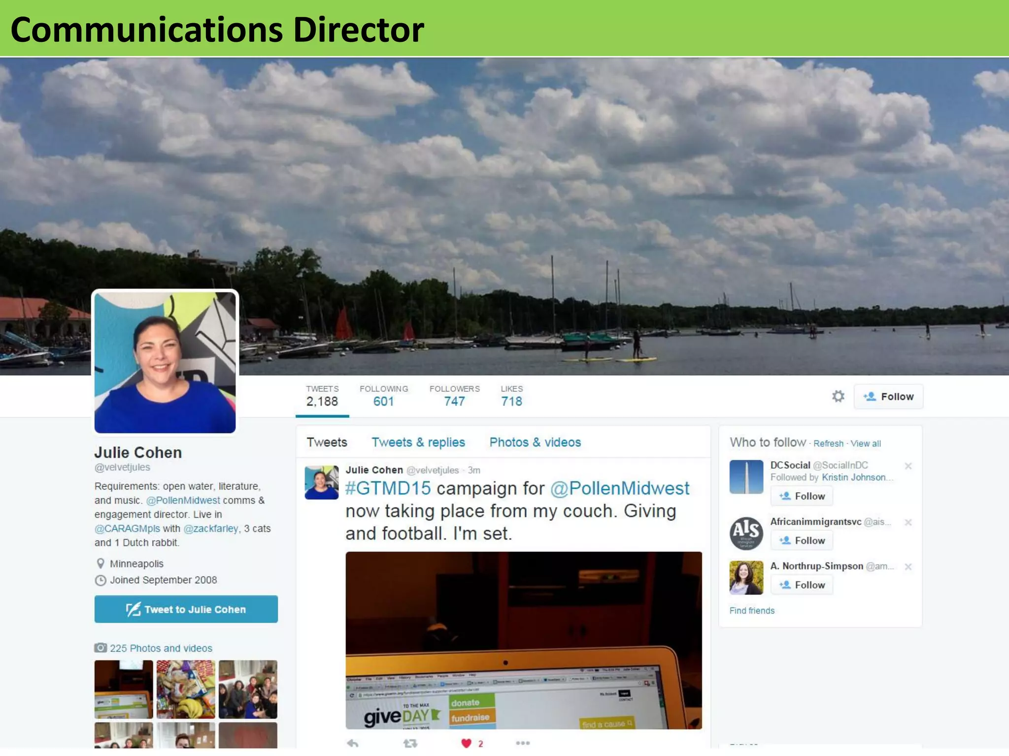 Communications Director
 