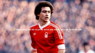 # 7 K N O W W H O Y O U ’ R E P L AY I N G W I T H A N D W H AT T H E Y ’ R E P L AY I N G F O R
 