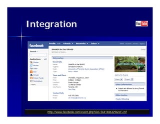 Integration




    http://www.facebook.com/event.php?eid=5641486329&ref=mf
 