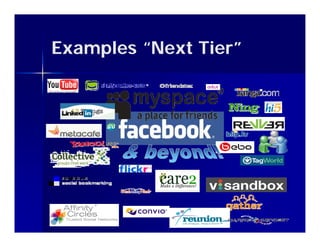 Examples “Next Tier
          Next Tier”
 