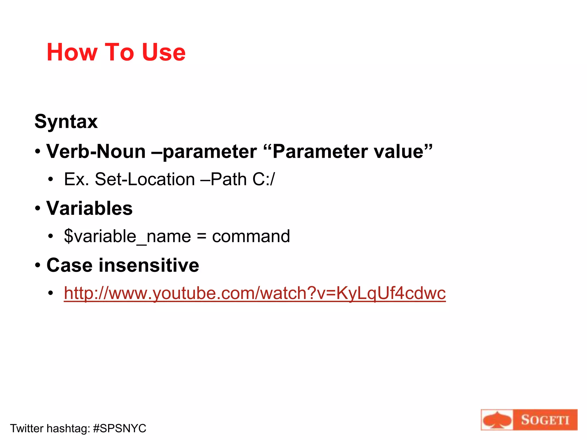 Been using STSADM and need to learn PowerShell