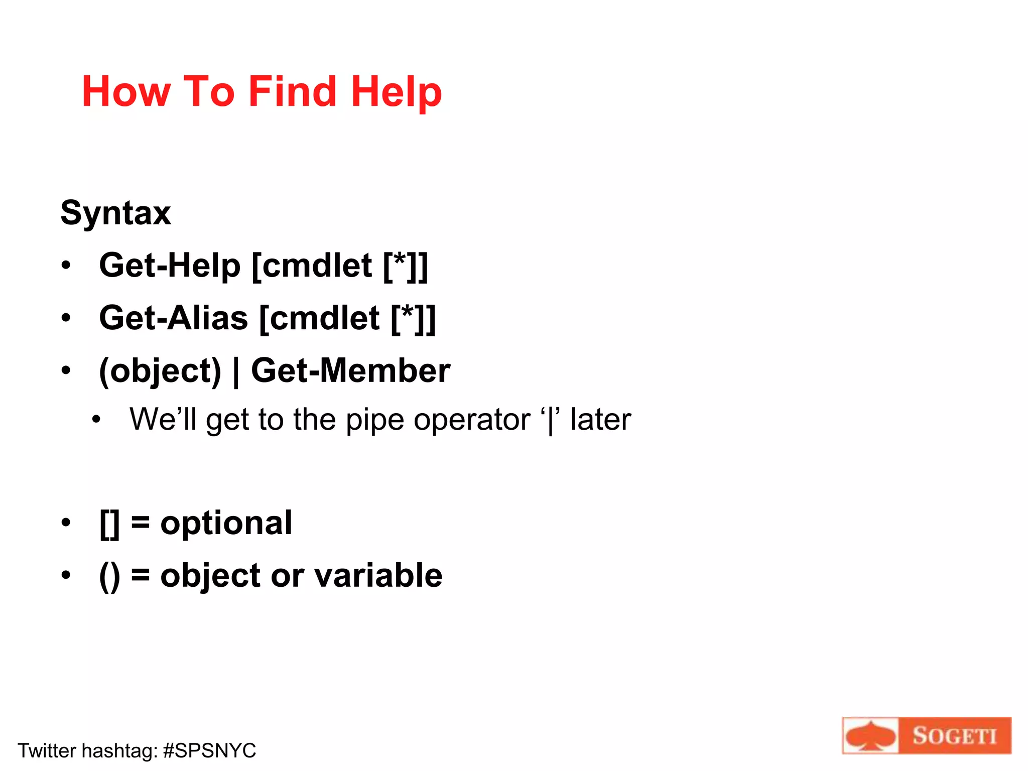 Quick PollsIs your role admin / developer / other?Have you used STSADM?Have you used PowerShell?If yes, level of proficiency (low, medium, high)?Already working with SharePoint 2010?