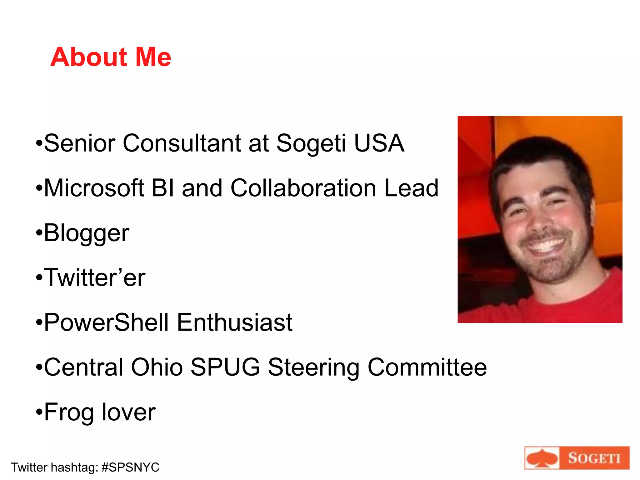 About MeSenior Consultant at Sogeti USA