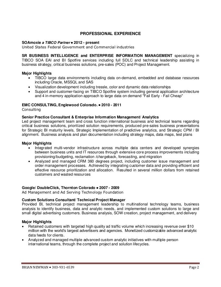 brian newman resume
