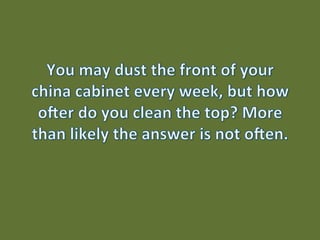 Places You May Have Forgotten to Clean