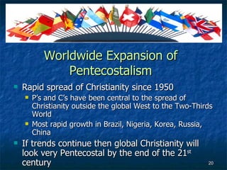 Turning Points, chapter 13, Rise & Spread of Pentecostalism | PPT