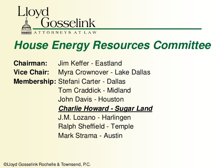 Committee On Natural Resources Tx Committee On Natural Resources Tx