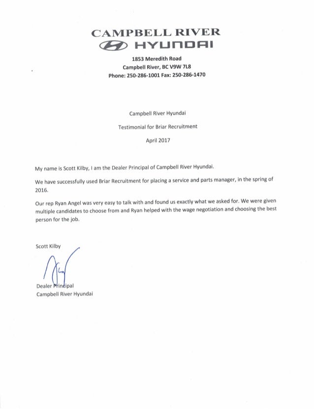 Briar recruitment testimonial