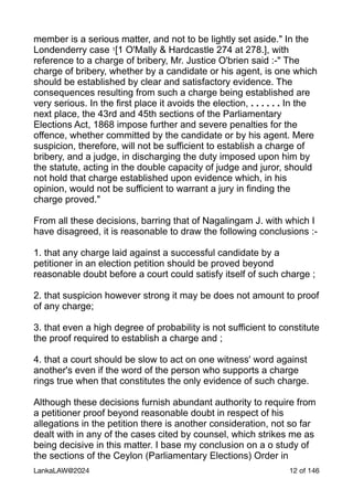 Case Law relating to Bribery and Corruption Sri Lanka | PDF