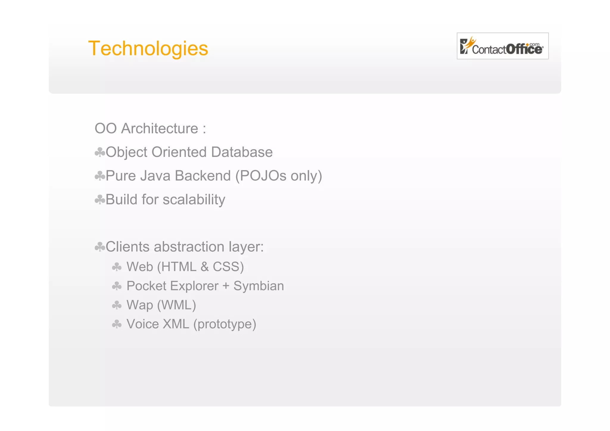 Brice Leblevennec @ FOWA Feb 07