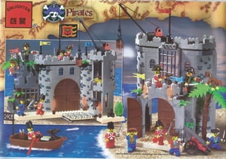 Brick 305 - инструкция по сборке конструктора "Пиратский замок" (Лего-совместимый)