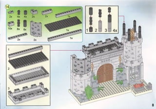Brick 305 - инструкция по сборке конструктора "Пиратский замок" (Лего-совместимый)