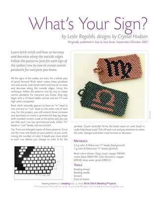 Brick Stitch Bead Patterns Journal: 3 Alphabets Free Brick Stitch