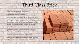 Comprehensive Guide to Bricks: Types and Identification | PDF