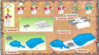 Инструкция по сборке конструктора Brick арт. 305 "Корсары: Королевский военный корабль" (Corsair Series: Royal Warship) из серии Пвоираты (Pirates) 