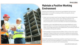 BRICK AND BOLT REVIEWS - HOW TO AVOID CONFLICTS DURING HOUSE ...