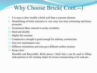 Brick as building materials | PPTX