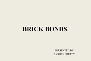 Brick bonds | PPTX