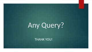 Any Query?
THANK YOU!
 
