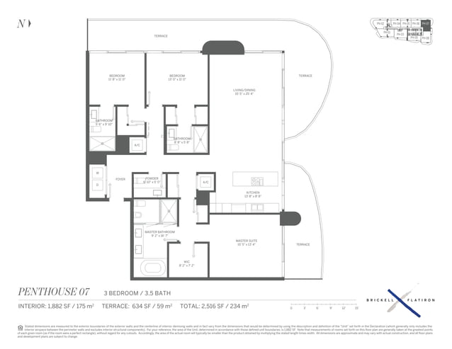 Luxury City Condos With Unique Floor Plans Reference: Brickell Flatiron Condo Floor Plans