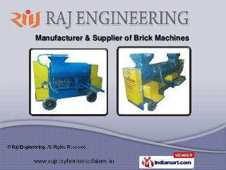 Manufacturer & Supplier of Brick Machines
 