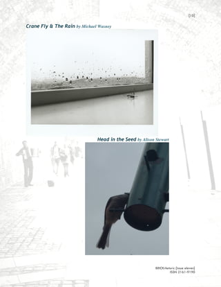 [10]

Crane Fly & The Rain by Michael Wasney




                               Head in the Seed by Alison Stewart




                                                          BRICKrhetoric {issue eleven}
                                                                   ISSN 2161-9190
 