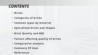 Comprehensive Overview of Brick Types, Quality, and Applications in ...